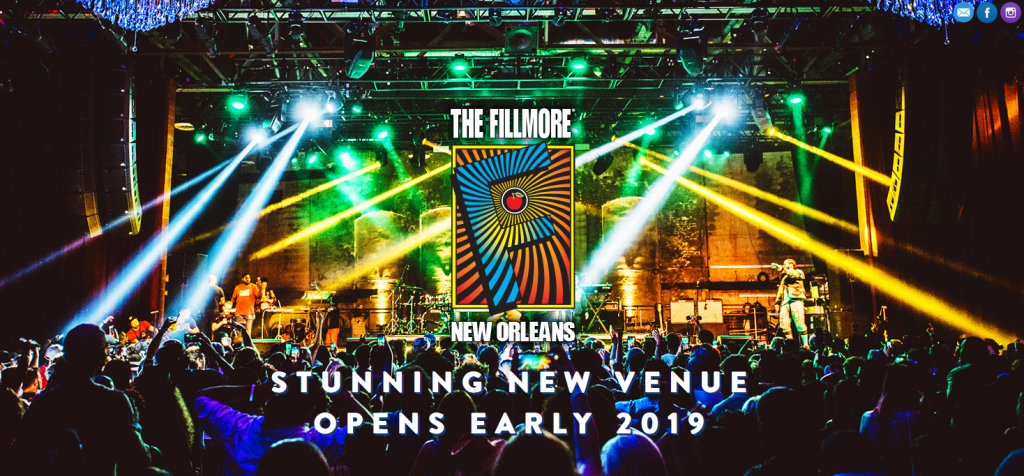 This is a screen shot of one of the images on the New Orleans Fillmore website.