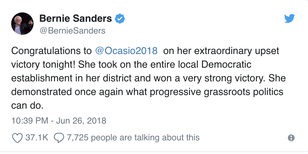 Sanders tweet 