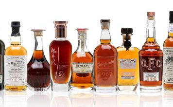 range of whiskies for charity auctions